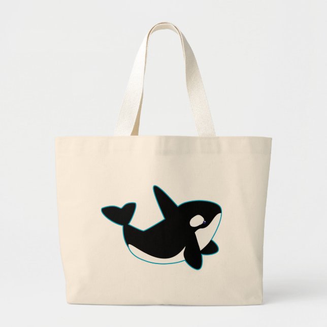 Bolso De Tela Gigante Orca linda (orca) (Frente)