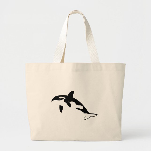 Bolso De Tela Gigante orca wal dolphin delphin schwertwal whale (Frente)