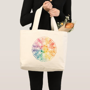 Bolso De Tela Gigante Orgullo arcoiris de la ventana gótica