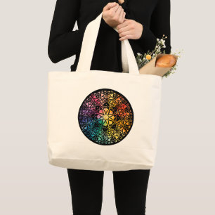 Bolso De Tela Gigante Orgullo arcoiris de la ventana gótica