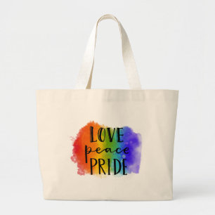 Bolso De Tela Gigante Orgullo de amor por la paz