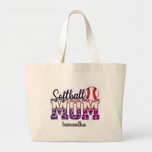 Bolso De Tela Gigante Orgullosa vida de mamá de Softball