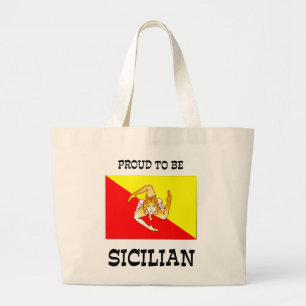 Bolso De Tela Gigante Orgulloso de ser siciliano