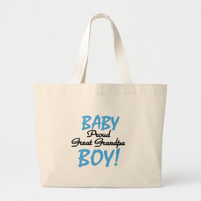 Bolso De Tela Gigante Orgulloso Gran Abuelo de Boy Tshirts y regalos (Frente)