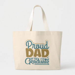 Bolso De Tela Gigante Orgulloso papá del graduado