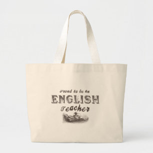 Bolso De Tela Gigante Orgulloso profesor de inglés victoriano