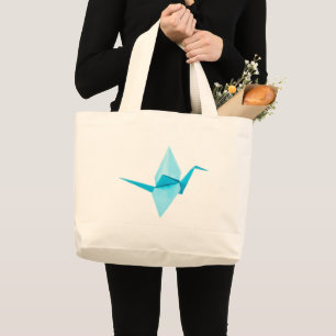 Bolso De Tela Gigante Origami Crane