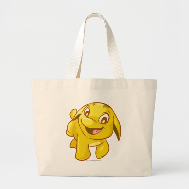Bolso De Tela Gigante Oro de Poogle (Frente)