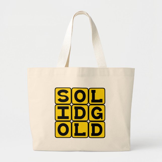 Bolso De Tela Gigante Oro Sólido, Meme de Internet (Frente)