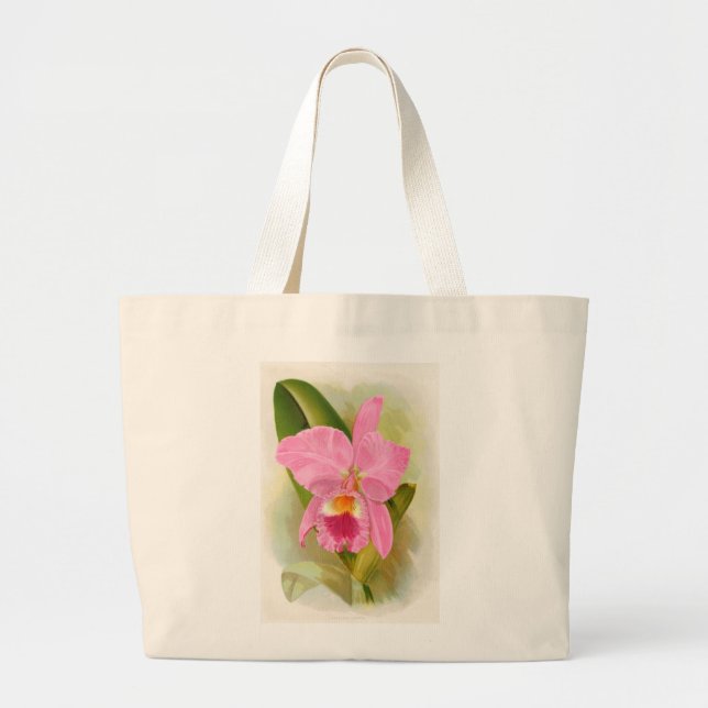 Bolso De Tela Gigante Orquídea - Cattleya Labiata (Frente)