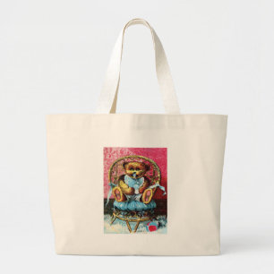 Bolso De Tela Gigante Oso Benny - letra B del bebé - oso de peluche del
