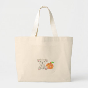 Bolso De Tela Gigante Oso de Koala con calabaza