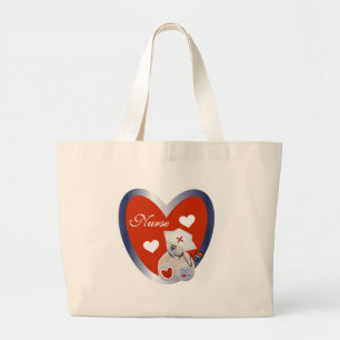 Bolso De Tela Gigante Oso de la enfermera con las camisetas y los regalo