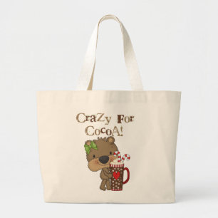 Bolso De Tela Gigante Oso del chica loco para el cacao