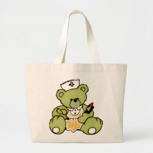 Bolso De Tela Gigante Oso Enfermero