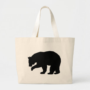 BOLSO DE TELA GIGANTE OSO NEGRO