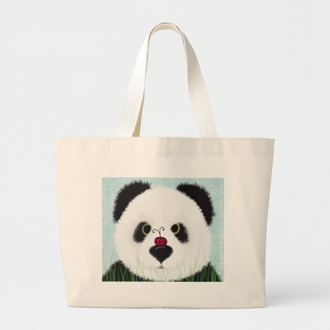 Bolso De Tela Gigante Oso Panda Adorable (Frente)