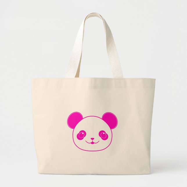 Bolso De Tela Gigante Oso rosa Kawaii Panda (Frente)