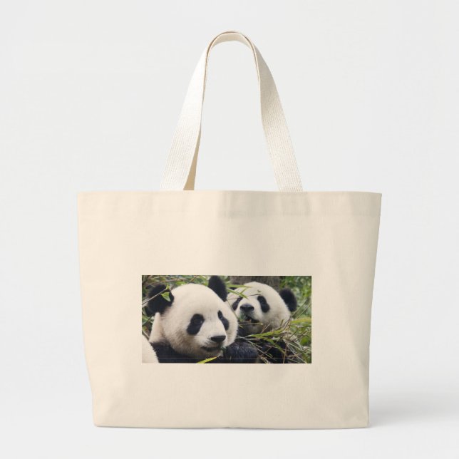 Bolso De Tela Gigante Osos de panda (Frente)