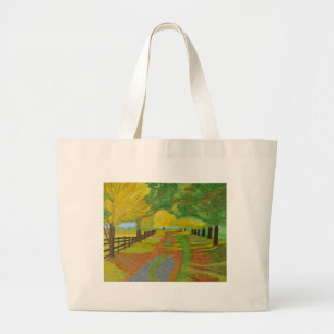 Bolso De Tela Gigante Otoño - Hojas caídas