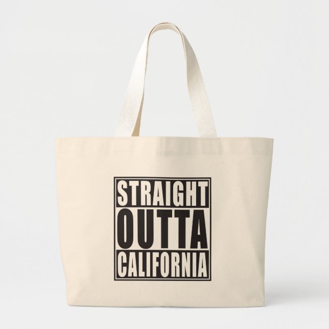 Bolso De Tela Gigante Outta recto California (Frente)