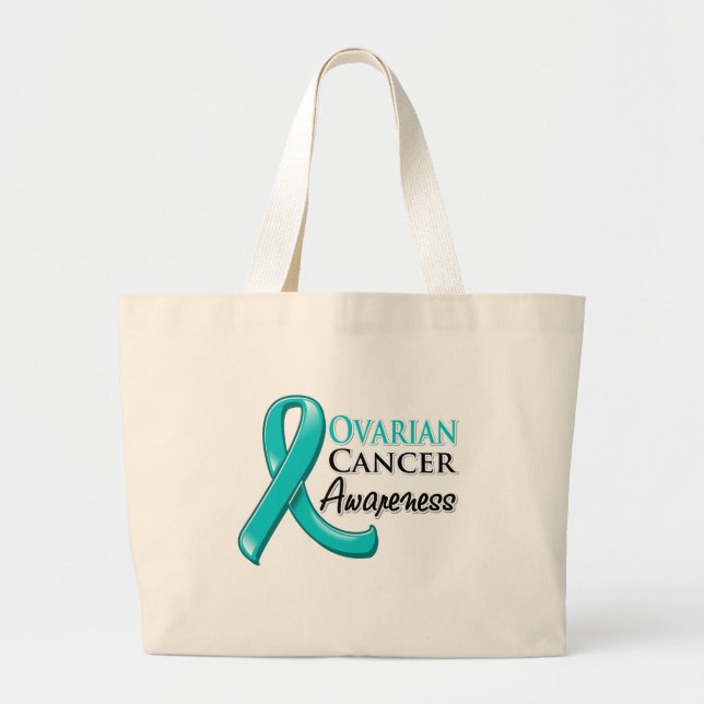 Bolso De Tela Gigante Ovarian Cancer Awareness Ribbon