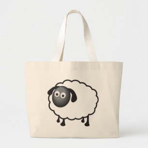 Bolso De Tela Gigante Ovejas blancas