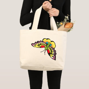 Bolso De Tela Gigante Owen Jones Antique Butterflies Oriental