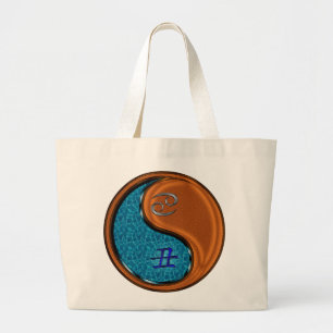 Bolso De Tela Gigante Ox de Cáncer y Madera