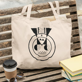 Bolso De Tela Gigante Ox Zodiac Canvas - Diseño de Geometría Animal Ushi