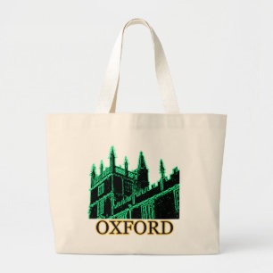 Bolso De Tela Gigante Oxford Inglaterra 1986 verdes constructivos de los