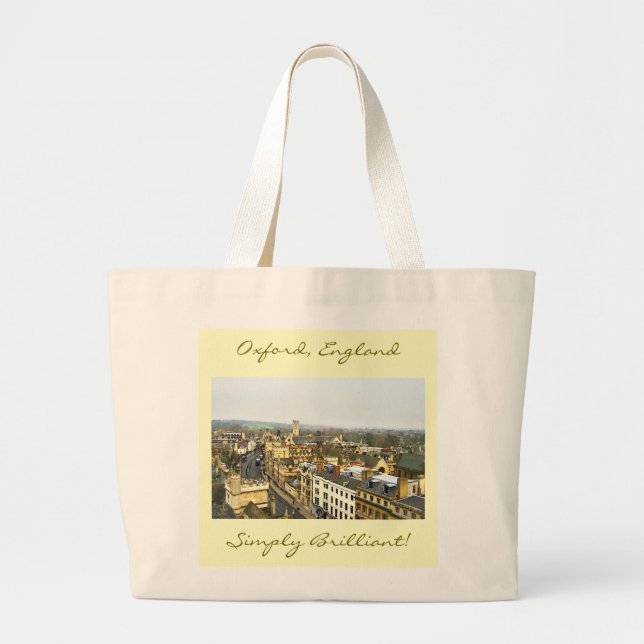 Bolso De Tela Gigante Oxford, Inglaterra, alta opinión del St, (Frente)