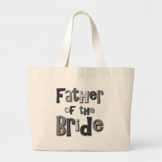 Bolso De Tela Gigante Padre del gris de la novia