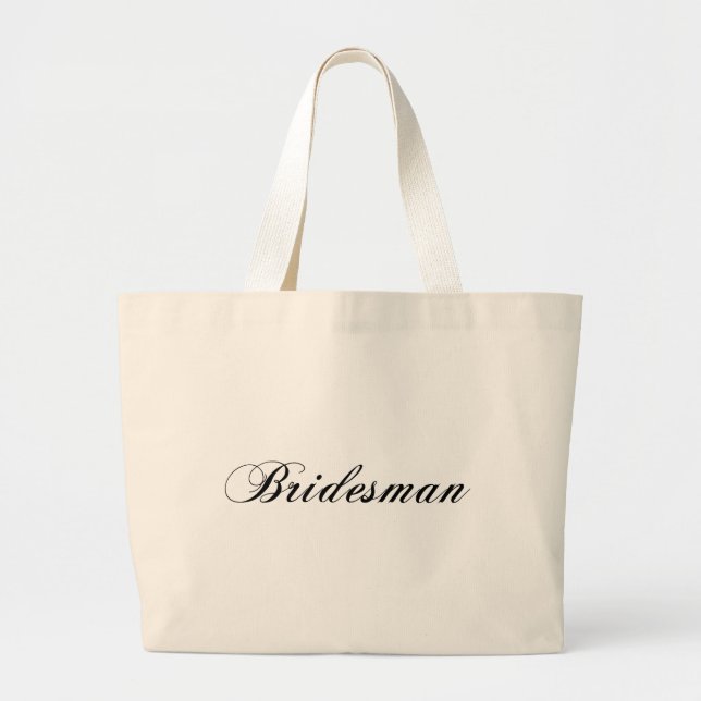 Bolso De Tela Gigante Padrino de boda (Frente)