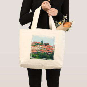 Bolso De Tela Gigante Paisaje de la ciudad de Georgia