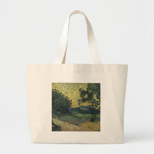 Bolso De Tela Gigante Paisaje de Van Gogh al Crepúsculo