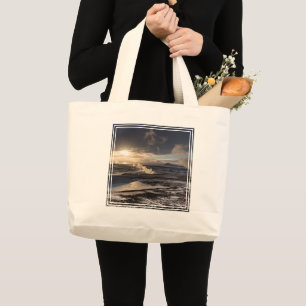 Bolso De Tela Gigante Paisaje geotérmico invernal