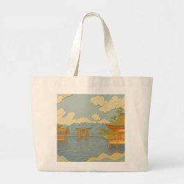 Bolso De Tela Gigante Paisaje JAPONÉS | Itsukushima | Recorte de papel