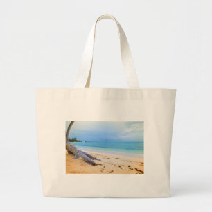 Bolso De Tela Gigante Paisaje marítimo del Caribe