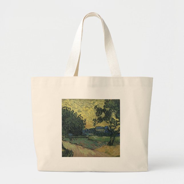 Bolso De Tela Gigante Paisaje Van Gogh en Twilight (Frente)