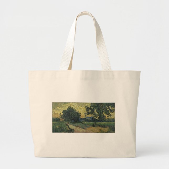 Bolso De Tela Gigante Paisaje Van Gogh en Twilight (Frente)