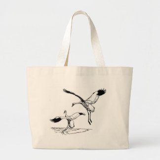 Bolso De Tela Gigante Pájaro/grúa que chilla