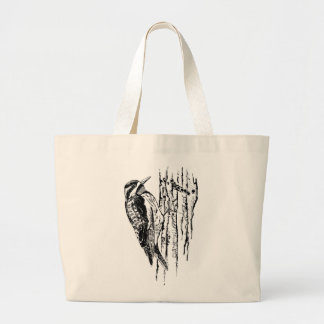 Bolso De Tela Gigante Pájaro/Sapsucker Amarillo-Hinchado