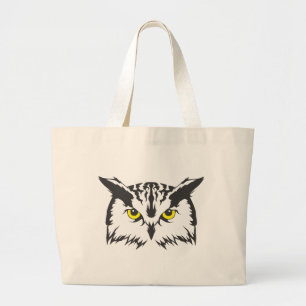 Bolso De Tela Gigante Pájaro serio del búho