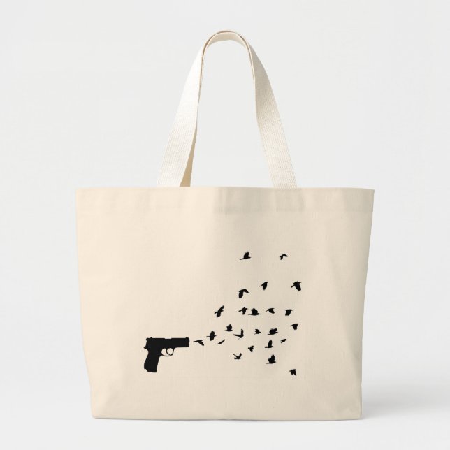 Bolso De Tela Gigante pájaros (Frente)