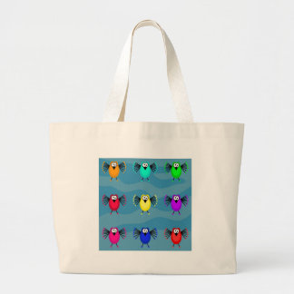 Bolso De Tela Gigante Pájaros enrrollados