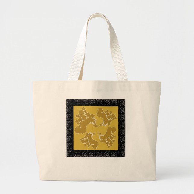 Bolso De Tela Gigante Paleta de Klimt (Frente)