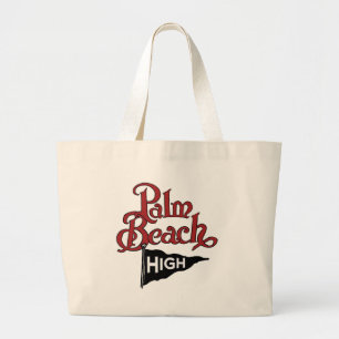 Bolso De Tela Gigante Palm Beach alto #1