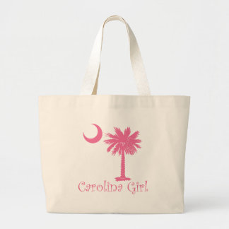 Bolso De Tela Gigante Palmetto rosado del chica de Carolina