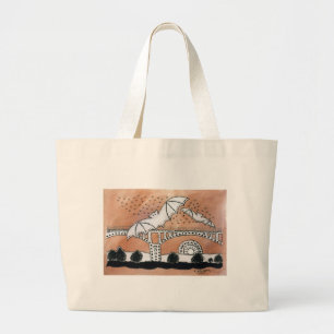 Bolso De Tela Gigante Palos de la avenida del congreso